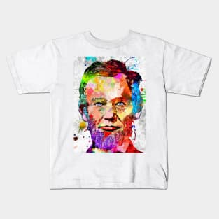 Abraham Lincoln Grunge Portrait Kids T-Shirt